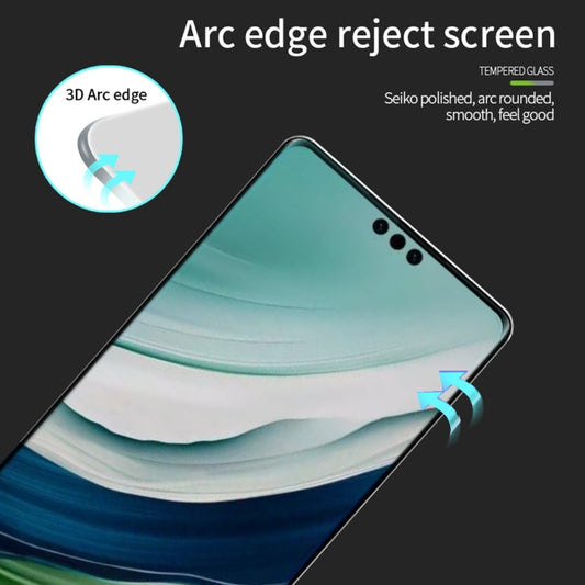 For Huawei Mate 60 Pro PINWUYO 9H 3D Hot Bending Tempered Glass Film(Black) by PINWUYO