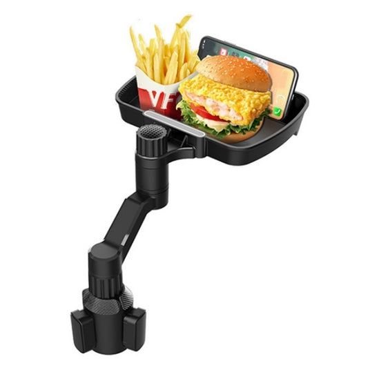 D09 Mobile Phone Stand Plastic Car Cup Holder Mount Food Snack Rotation Tray by buy2fix