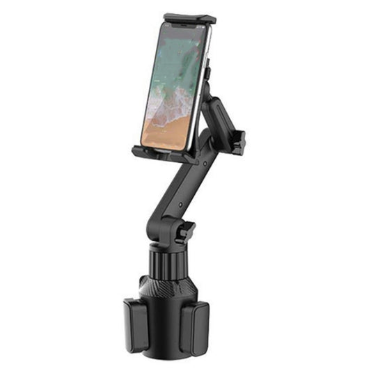 CUP-B16 Universal Long Neck 2 Shaft Rotating Car Cup Mount Phone Holder by buy2fix