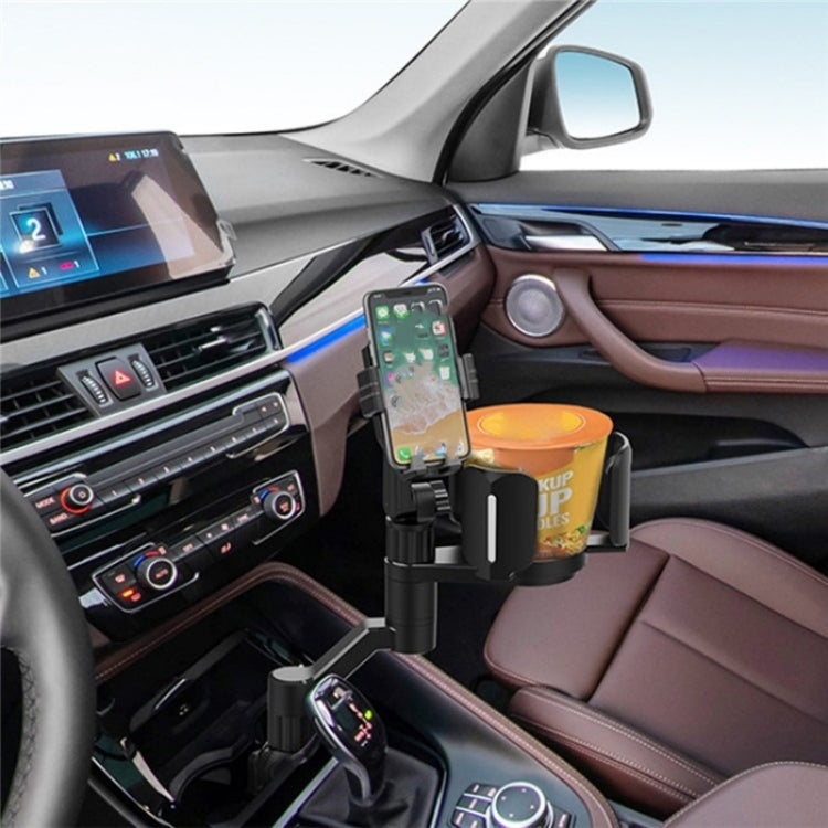 D08 With Adjustable Snack Cup Cup Holder Phone Mount For Car Phone Clamping Mount Holder(Green) by buy2fix