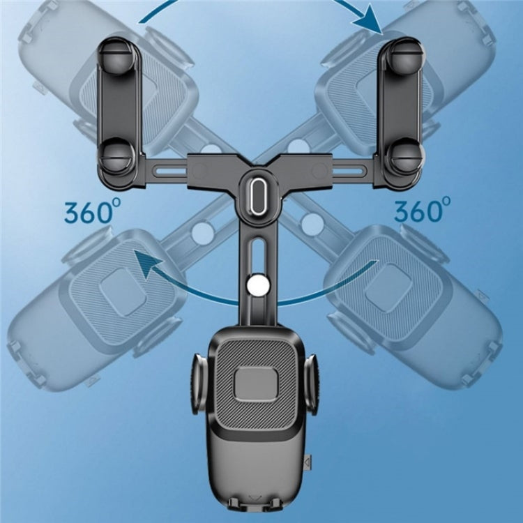 R009 Universal Vehicle Retractable Phone Clip Holder Car Rearview Mirror Cell Phone Mount(Green) by buy2fix