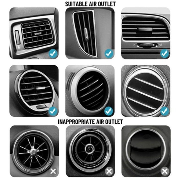 C18 With Air Vent Clip Car Adhesive Dashboard Mount Magnetic Phone Holder Bracket by buy2fix