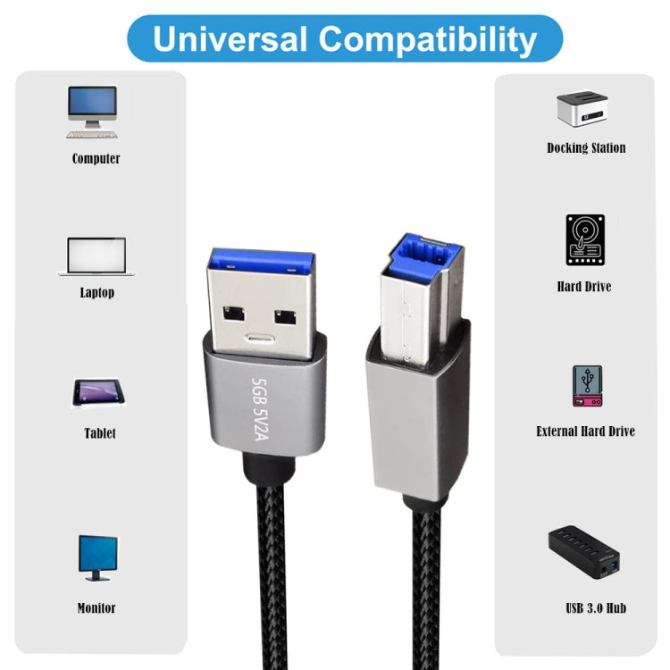 JUNSUNMAY USB 3.0 Male to USB 3.0 Male Cord Cable Compatible with Docking Station, Length:1m by JUNSUNMAY