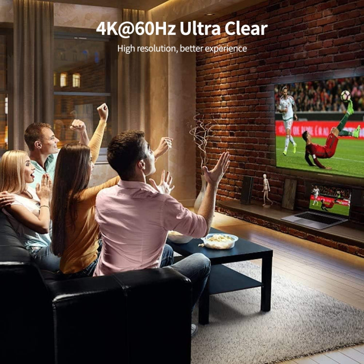 JUNSUNMAY 4K 60Hz HDMI Male to Male HDMI 2.0V Elbow Head Spring Cable, Length:1.2m(Down) by JUNSUNMAY