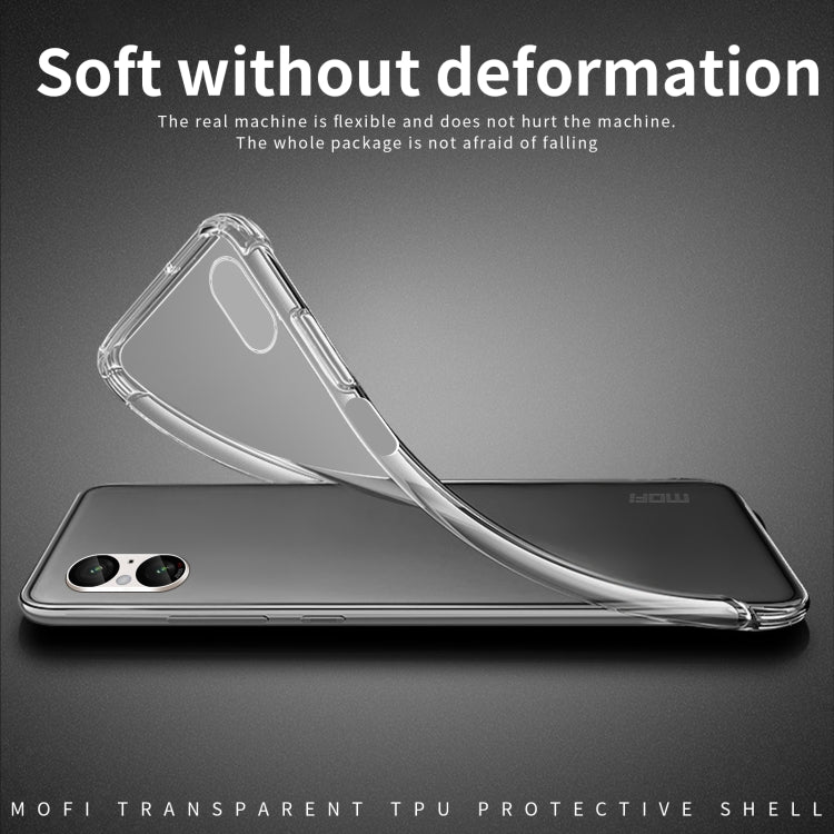 For Sony Xperia 5 V MOFI Ming Series Ultra-thin TPU Phone Case(Transparent) - Sony Cases by MOFI | Online Shopping UK | buy2fix