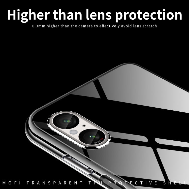For Sony Xperia 5 V MOFI Ming Series Ultra-thin TPU Phone Case(Transparent) - Sony Cases by MOFI | Online Shopping UK | buy2fix