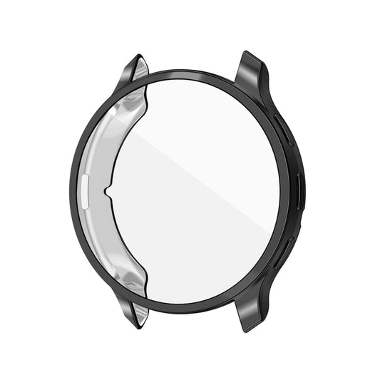 For Garmin Venu 3S ENKAY Hat-Prince Full Coverage Electroplated TPU Watch Case with Screen Protection(Black) by ENKAY