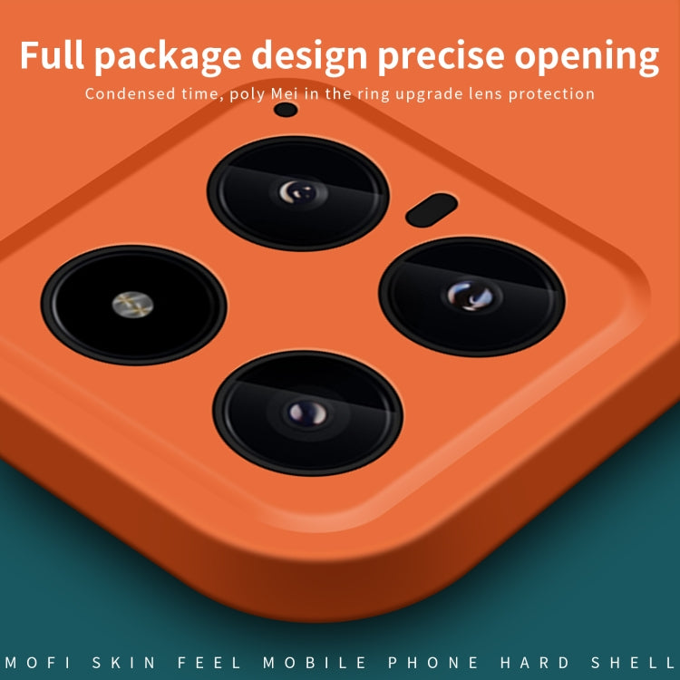 For Xiaomi 14 MOFI Qin Series Skin Feel All-inclusive PC Phone Case(Orange) - 14 Cases by MOFI | Online Shopping UK | buy2fix