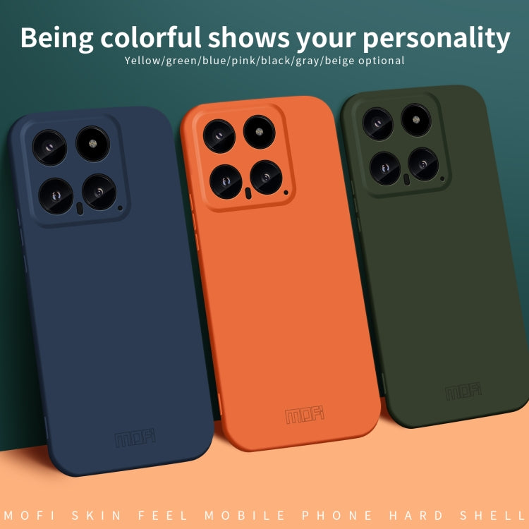 For Xiaomi 14 MOFI Qin Series Skin Feel All-inclusive PC Phone Case(Orange) - 14 Cases by MOFI | Online Shopping UK | buy2fix
