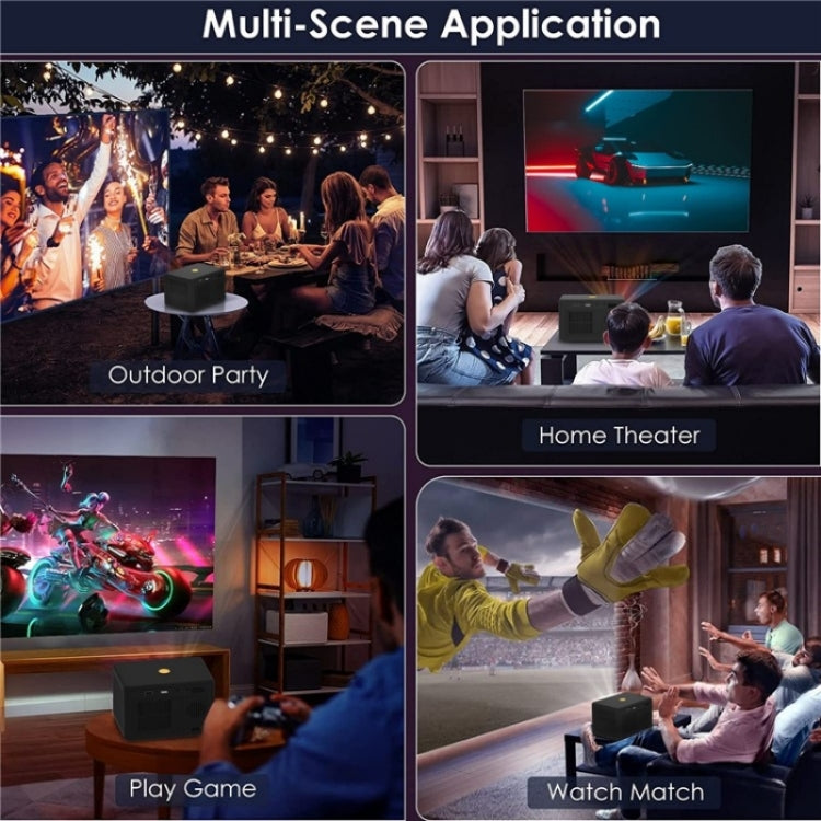 Y7 Portable HD Projector Media Player(UK Plug) by buy2fix