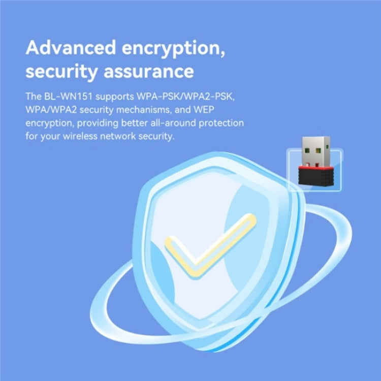 LB-LINK BL-WN151 USB Adapter Transmitter 150M Wireless Network Card WiFi Receiver by LB-LINK