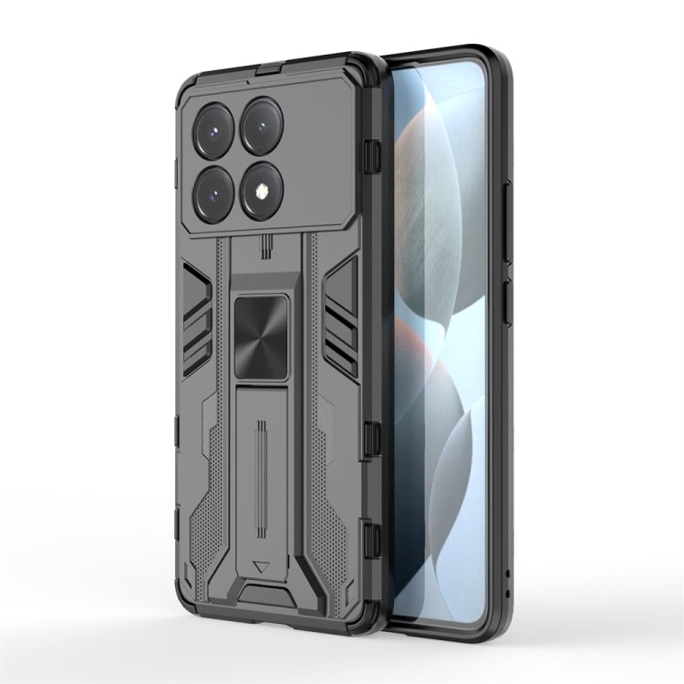 For Xiaomi Poco X6 Pro Supersonic Armor PC Hybrid TPU Phone Case(Black) - Xiaomi Cases by buy2fix | Online Shopping UK | buy2fix