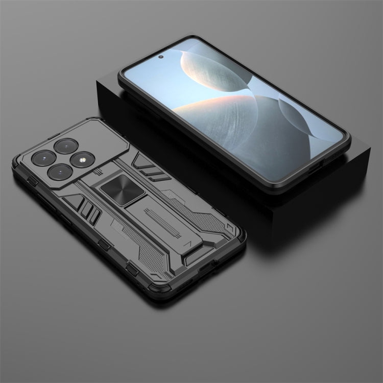 For Xiaomi Poco X6 Pro Supersonic Armor PC Hybrid TPU Phone Case(Black) - Xiaomi Cases by buy2fix | Online Shopping UK | buy2fix