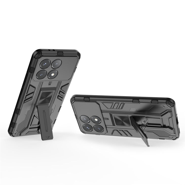 For Xiaomi Poco X6 Pro Supersonic Armor PC Hybrid TPU Phone Case(Black) - Xiaomi Cases by buy2fix | Online Shopping UK | buy2fix