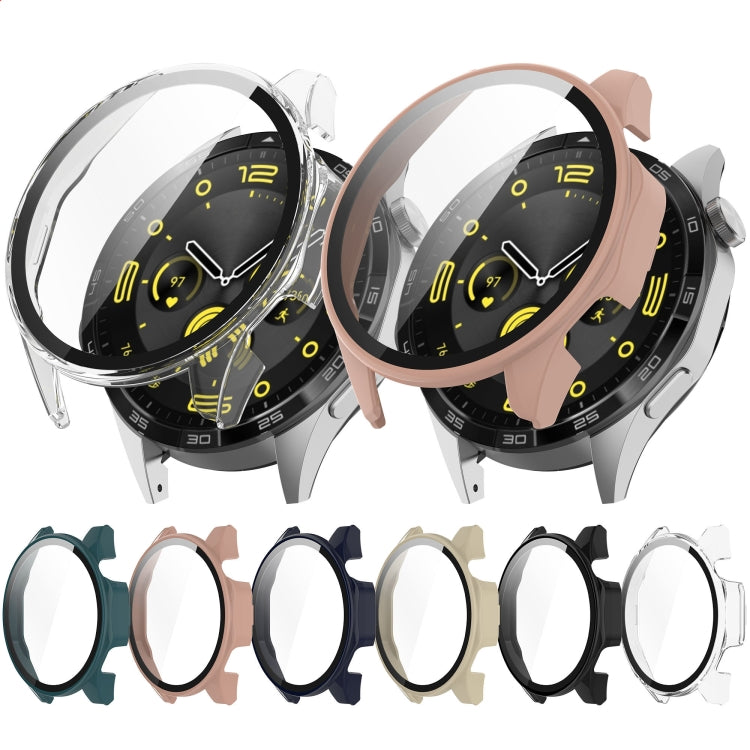 For Huawei Watch GT4 46mm PC+Tempered Glass Integrated Smart Watch Case(Transparent) by buy2fix