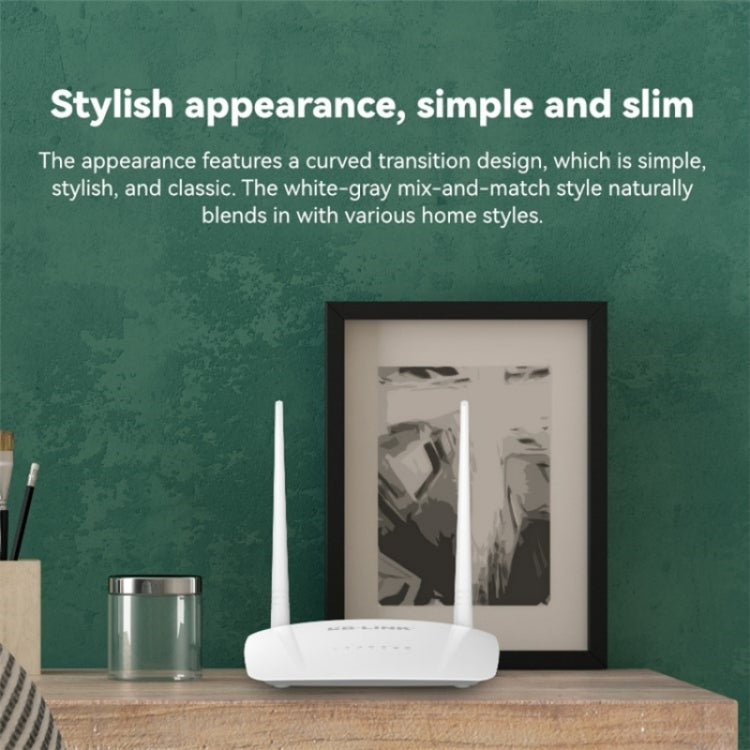 LB-LINK WR2000 300M WiFi Extender Booster Dual Antenna High Speed Wireless Router by LB-LINK