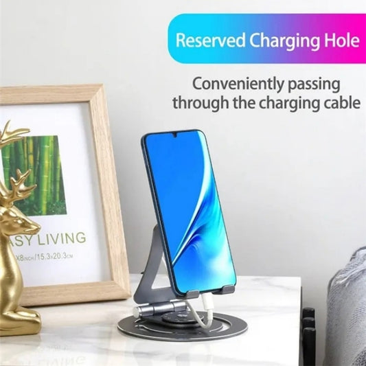 G60 Portable Folding 360-Degree Rotating Desktop Phone Tablet Holder(Black) by buy2fix