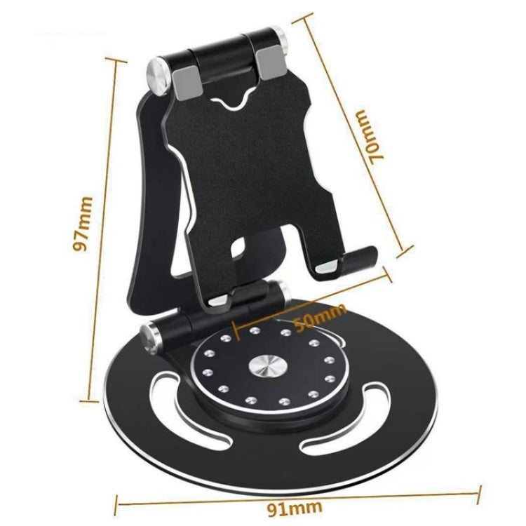 G62 Portable Folding 360-Degree Rotating Desktop Phone Holder(Grey) - Stand by buy2fix | Online Shopping UK | buy2fix