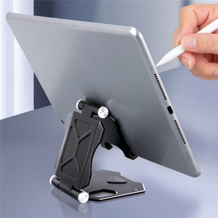 G55 Adjustable Bracket Large Size Folding Desktop Mobile Phone Holder(Titanium Grey) - Stand by buy2fix | Online Shopping UK | buy2fix