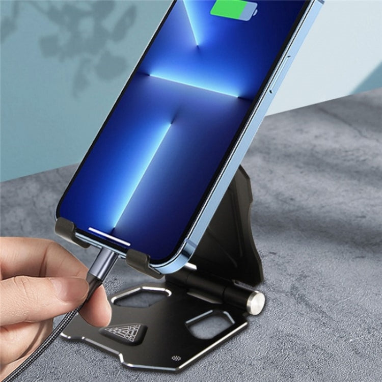 G55 Adjustable Bracket Large Size Folding Desktop Mobile Phone Holder(Titanium Grey) - Stand by buy2fix | Online Shopping UK | buy2fix