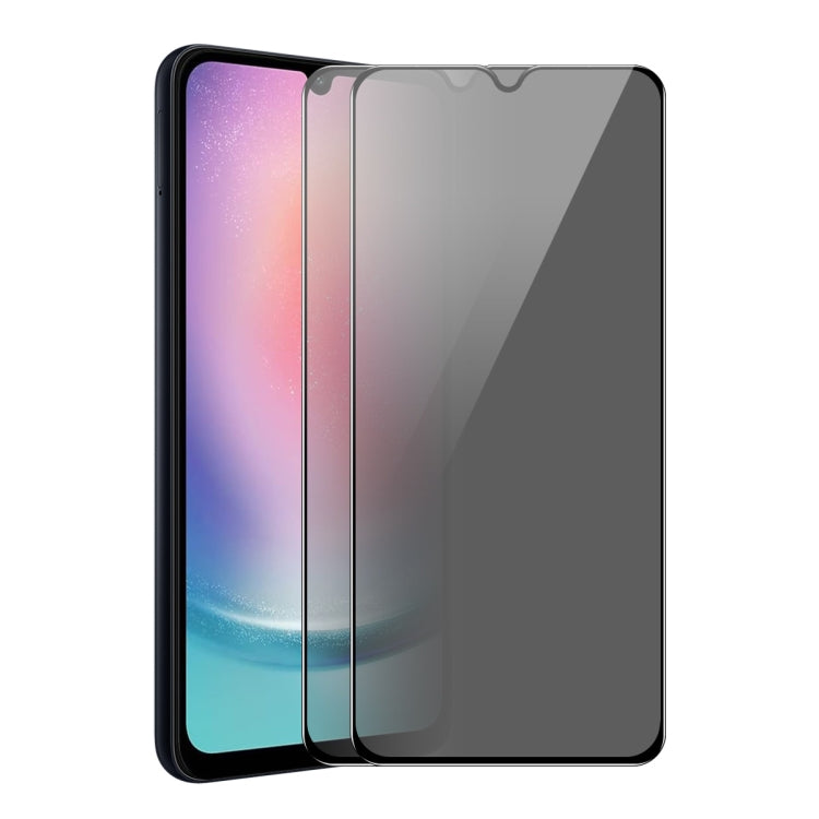 For Samsung Galaxy A24 4G 2pcs ENKAY Hat-Prince 28 Degree Anti-peeping Privacy Tempered Glass Film - Galaxy Tempered Glass by ENKAY | Online Shopping UK | buy2fix