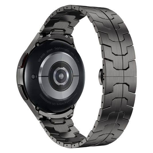 For Samsung Galaxy Watch 5 Pro Lron Man Curved Connection Stainless Steel Watch Band(Gray) by buy2fix