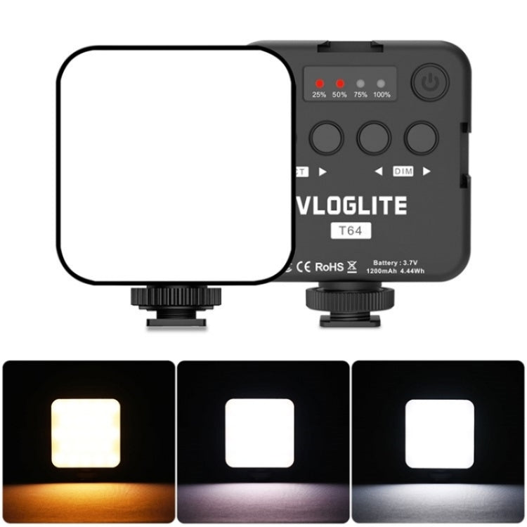 VLOGLITE T64 Portable Small Phone Video Fill Light Photography Beauty Light - by VLOGLITE | Online Shopping UK | buy2fix