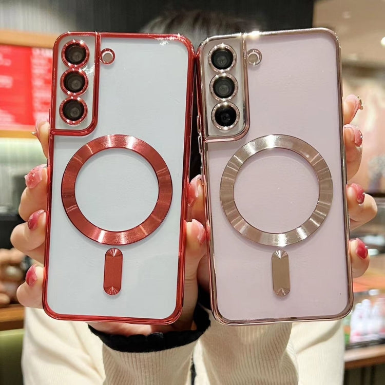 For Samsung Galaxy S22+ 5G MagSafe Electroplating TPU Phone Case(Silver) - Galaxy S22+ 5G Cases by buy2fix | Online Shopping UK | buy2fix
