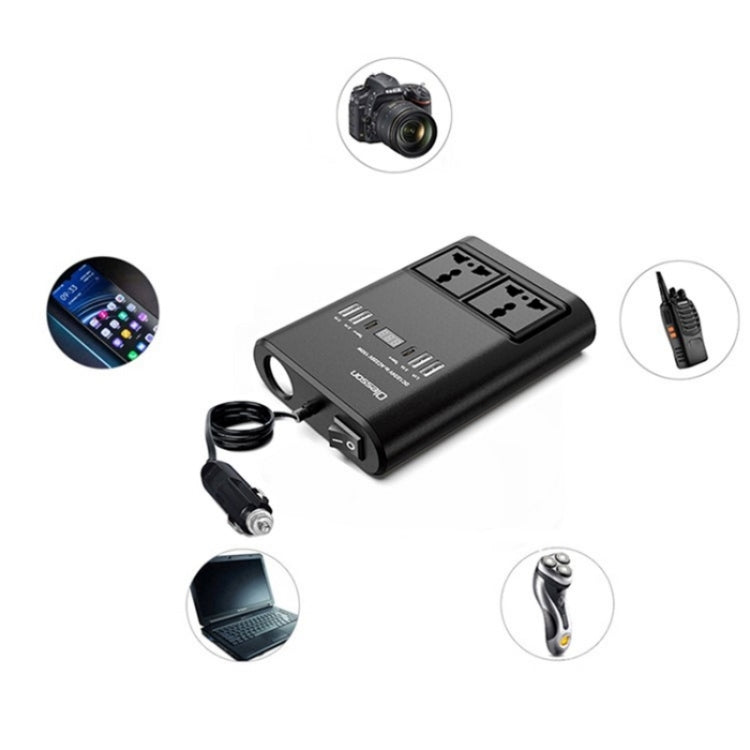 Car 150W Power Socket Cigarette Lighter Car Charger 4USB+2Type-C Car Power Inverter - Car Charger by buy2fix | Online Shopping UK | buy2fix
