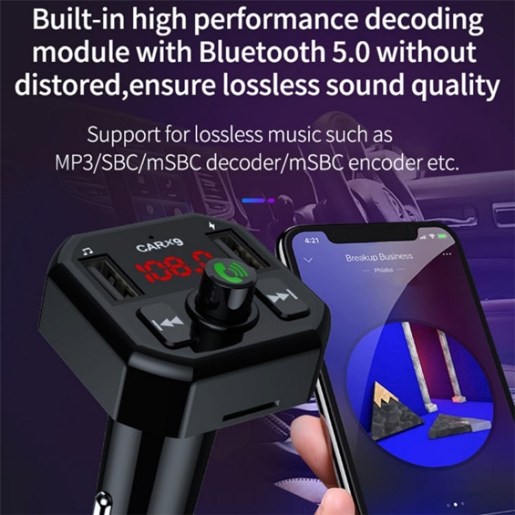 Dual USB Ports Car MP3 Player Automatic Power-off Memory Bluetooth Call FM Transmitter by buy2fix