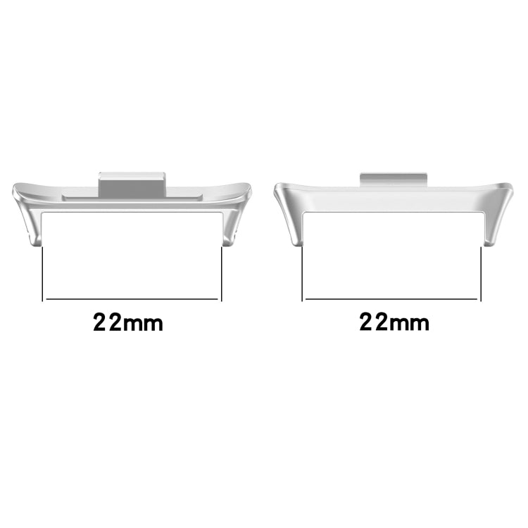 For Xiaomi Band 8 Pro 1 Pair 22mm Stainless Steel Metal Watch Band Connector(Rose Gold) - For Xiaomi by buy2fix | Online Shopping UK | buy2fix
