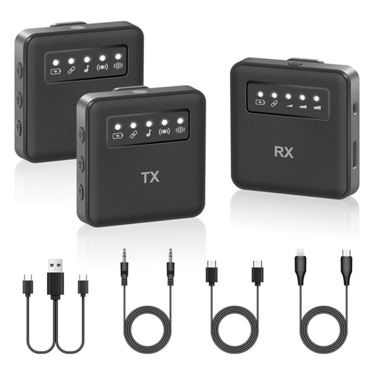 1 To 1 USB Lavalier Wireless Microphone for iPhone & iPad & Android & Cameras - Microphone by buy2fix | Online Shopping UK | buy2fix