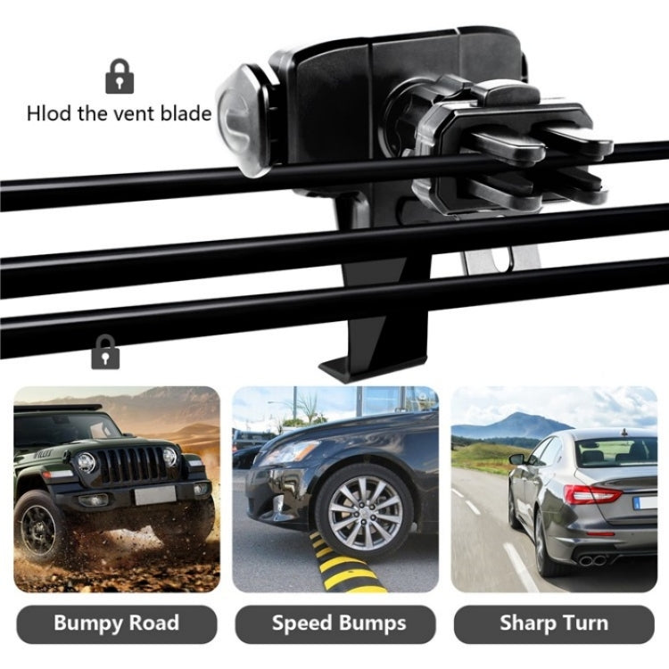 360 Degree Rotation Mobile Phone Holder Bracket Car Air Outlet Clip Mount - Universal Car Holders by buy2fix | Online Shopping UK | buy2fix