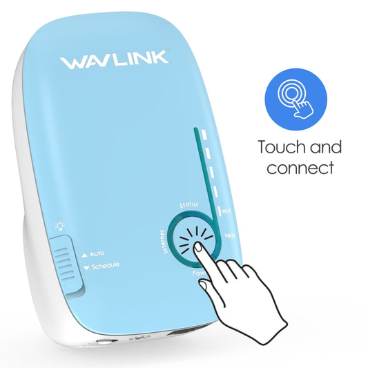 WAVLINK WN576K2 AC1200 Household WiFi Router Network Extender Dual Band Wireless Repeater, Plug:UK Plug (White) by WAVLINK