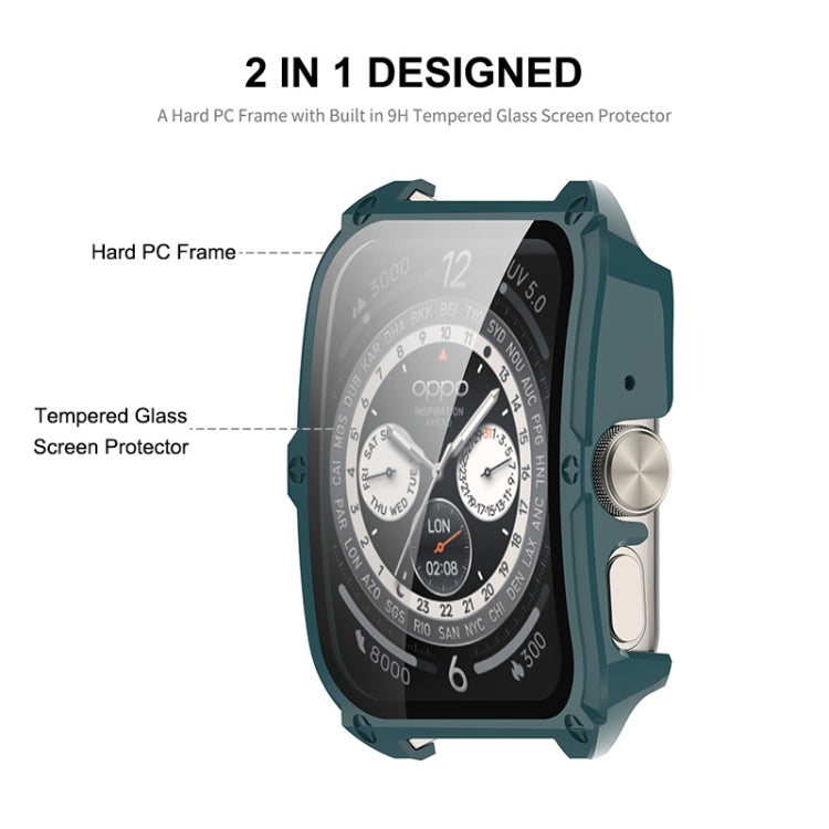 For OPPO Watch 4 Pro ENKAY Hat-Prince Full Coverage PC + Tempered Glass Film Integrated Watch Case(Transparent) - Watch Case by ENKAY | Online Shopping UK | buy2fix