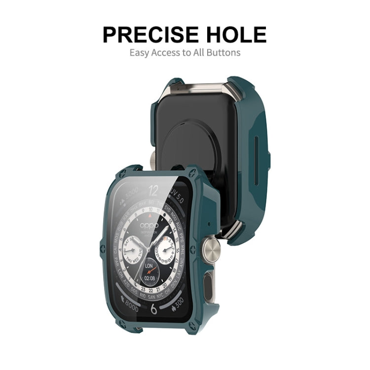 For OPPO Watch 4 Pro ENKAY Hat-Prince Full Coverage PC + Tempered Glass Film Integrated Watch Case(Pink) - Watch Case by ENKAY | Online Shopping UK | buy2fix