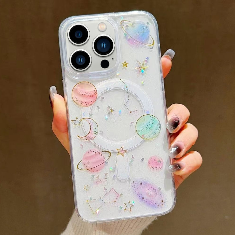 For iPhone 12 Pro Cosmic Star MagSafe TPU Phone Case(Transparent) - iPhone 12 / 12 Pro Cases by buy2fix | Online Shopping UK | buy2fix