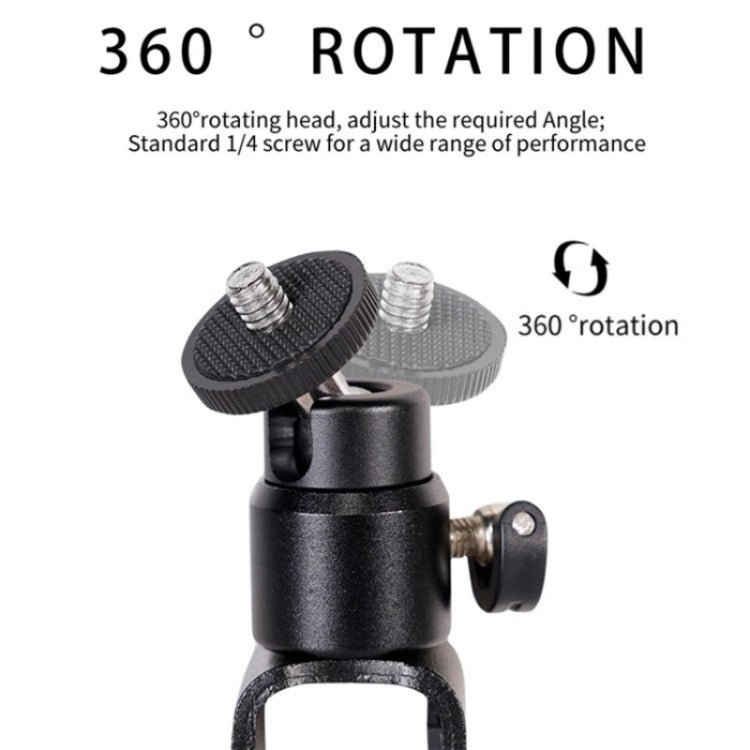 C038 For Live Broadcast Conference 1/4 Screw Aluminum Alloy Laptop Monitor Clip Fill Light Holder - Stand by buy2fix | Online Shopping UK | buy2fix