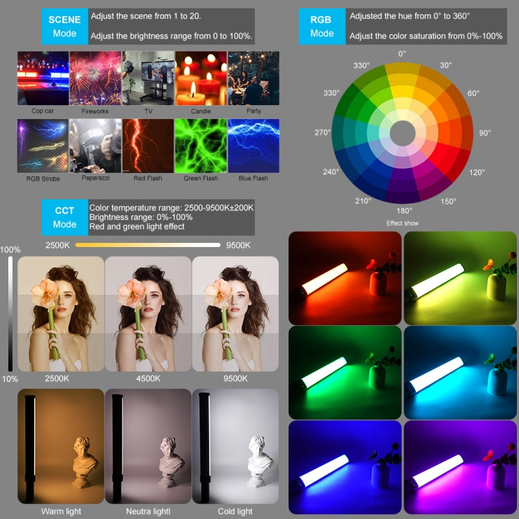 VLOGLITE W270RGB Live Streaming E-Sports Handheld Fill Light LED Studio Light(EU Plug) - by VLOGLITE | Online Shopping UK | buy2fix