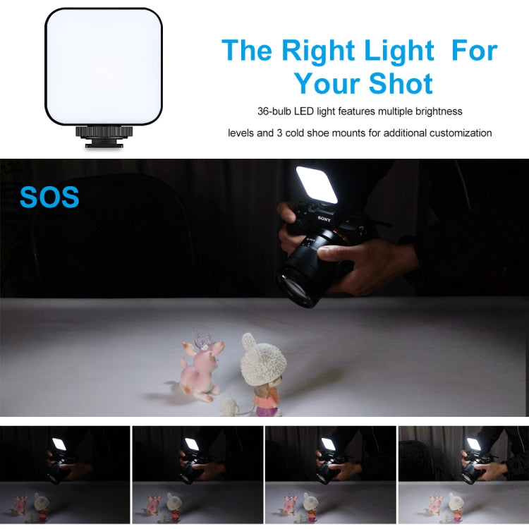 VLOGLITE W36 Mini Camera Phone Vlog LED Fill Light Portable Beauty Video Light by VLOGLITE