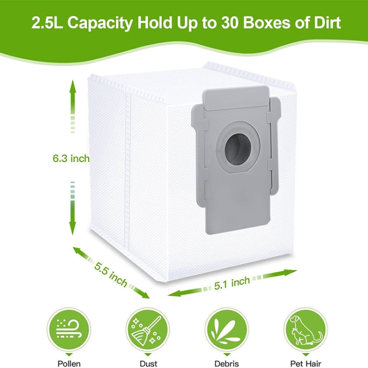 JUNSUNMAY 5pcs For iRobot Roomba i & s & j Series i8 / i8+ / s9 / s9+ Vacuum Bags Automatic Disposal Dust Bags - For iRobot Accessories by JUNSUNMAY | Online Shopping UK | buy2fix