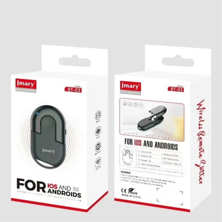 JMARY BT-03 Portable Wireless Bluetooth Selfie Remote Control For iOS / Android by Jmary