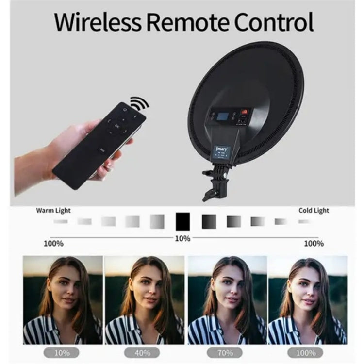 JMARY FM-15RS 40W Adjustable 15-inch Portrait Light Studio LED Round Fill Light(US Plug) - by Jmary | Online Shopping UK | buy2fix