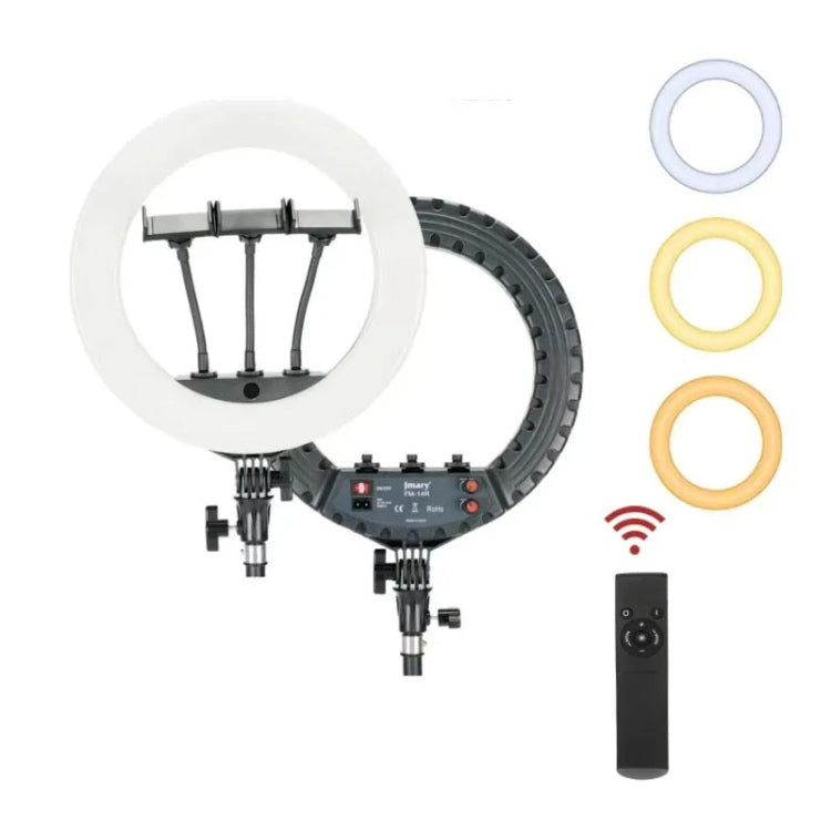 JMARY FM-14R Photography Light 14-inch Live Streaming Ring Light Photography LED Fill Light(EU Plug) - by Jmary | Online Shopping UK | buy2fix