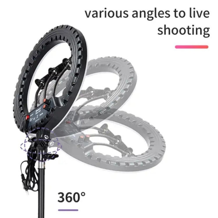 JMARY FM-14R Photography Light 14-inch Live Streaming Ring Light Photography LED Fill Light(EU Plug) - by Jmary | Online Shopping UK | buy2fix