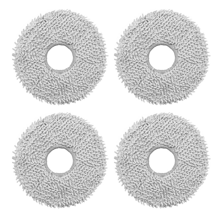 JUNSUNMAY 4pcs Washable Mop Pads Replacement for ECOVACS DEEBOT X1 Turbo / X2 Omni / T20 Pro(Grey) - For ECOVACS Accessories by JUNSUNMAY | Online Shopping UK | buy2fix