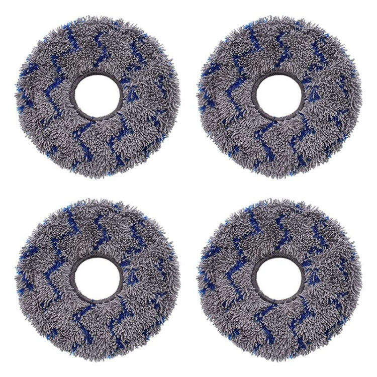 JUNSUNMAY 4pcs Washable Mop Pads Replacement for ECOVACS DEEBOT X1 Turbo / X2 Omni / T20 Pro(Blue+Grey) - For ECOVACS Accessories by JUNSUNMAY | Online Shopping UK | buy2fix