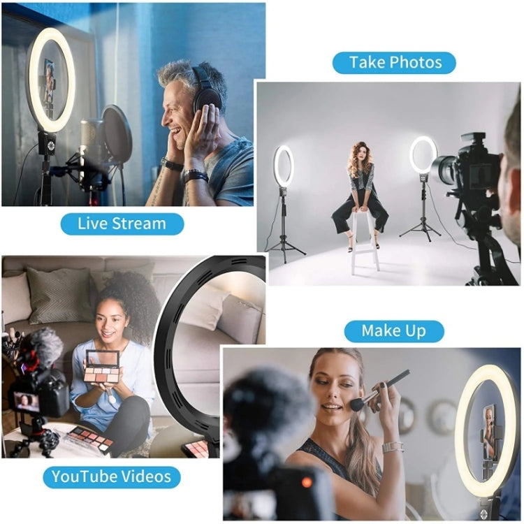 JMARY FM-12R Photography LED Fill Light 12-inch Video Recording Ring Light(EU Plug) - by Jmary | Online Shopping UK | buy2fix