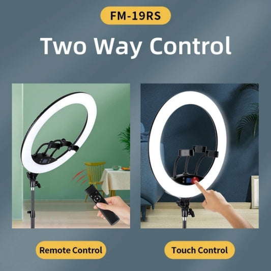 JMARY FM-19RS Photography LED Ring Fill Light 19-inch Touch Control Beauty Light(US Plug) by Jmary
