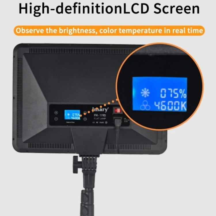 JMARY FM-17RS With Remote 17-inch Touch Control Dimmable LED Panel Light(US Plug) by Jmary